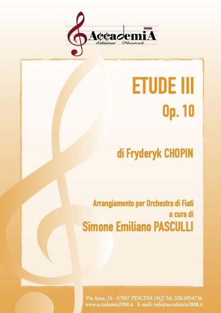 ETUDE III Op.10 (Per Banda) - Simone Emiliano Pasculli / Fryderyk Chopin