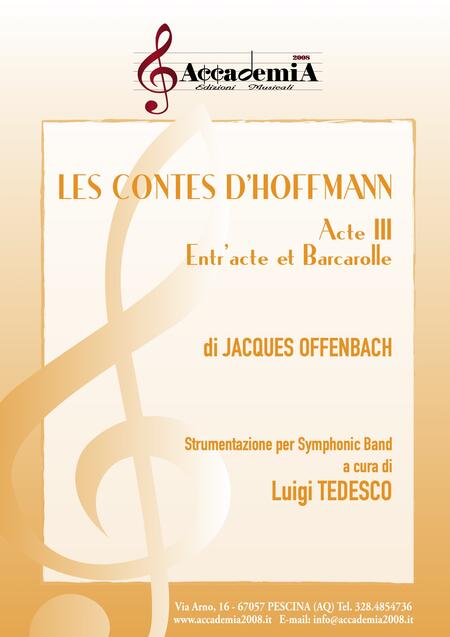 ENTR’ACTE ET BARCAROLLE  da LES CONTES D’HOFFMANN (Per Banda) - Luigi Tedesco / Jacques Offenbach