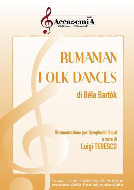 RUMANIAN FOLK DANCES (Per Banda) - Luigi Tedesco / Béla Bartók