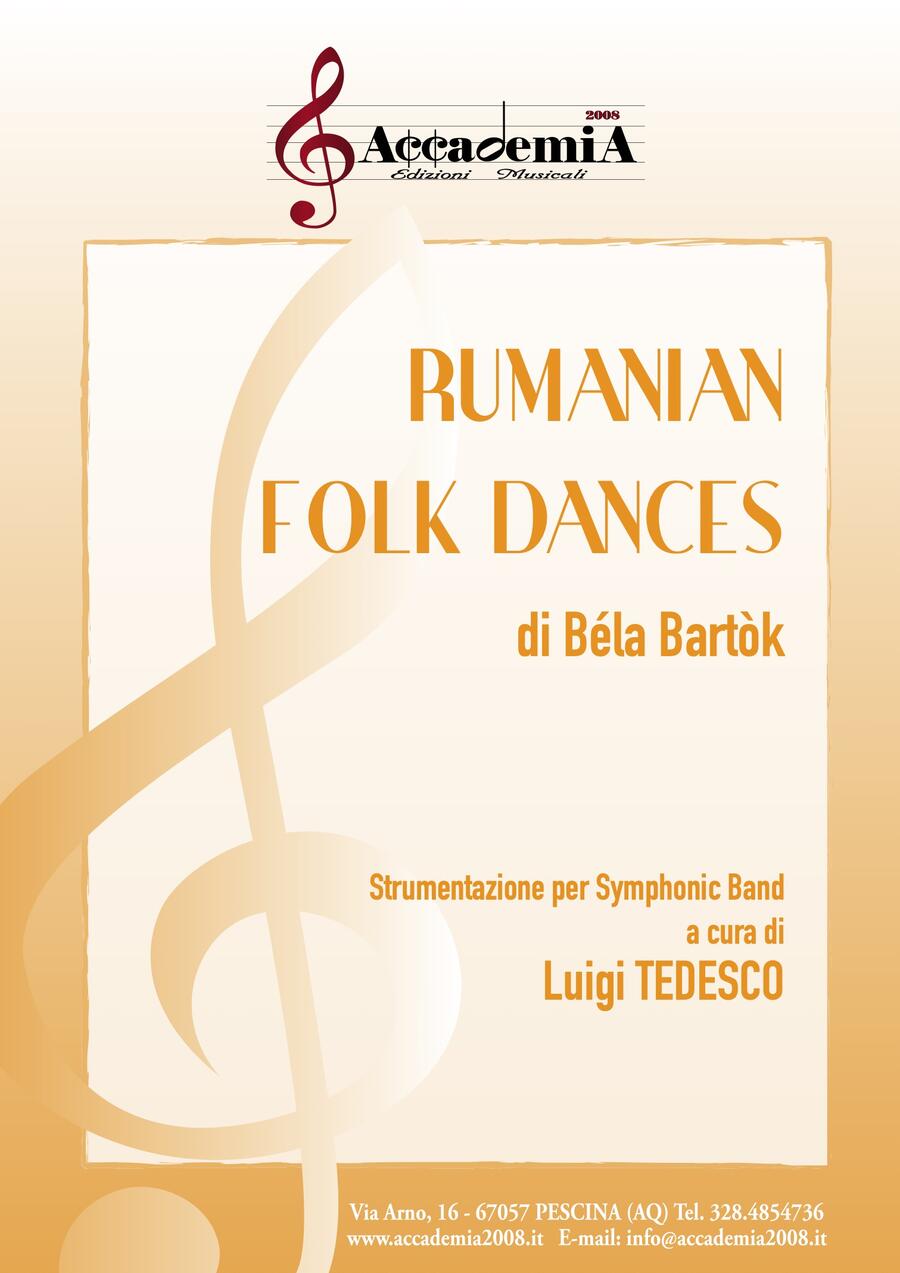 RUMANIAN FOLK DANCES (Per Banda) - Luigi Tedesco / Béla Bartók