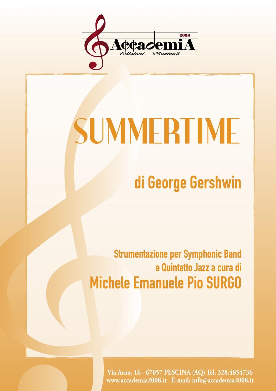 SUMMERTIME (Per Banda e Quintetto Jazz) - Michele Emanuele Pio Surgo / George Gershwin