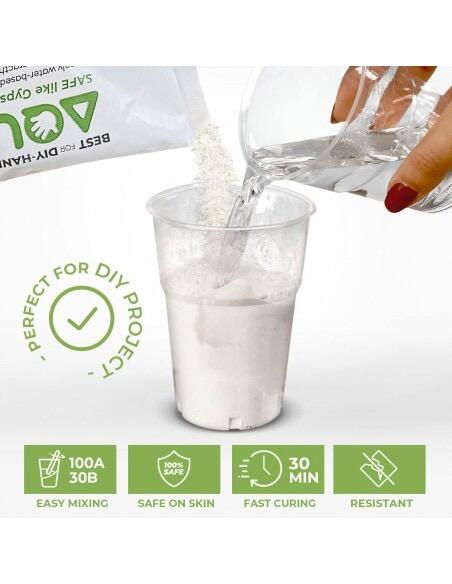 AQUA RESIN - Resina Minerale in Polvere Bianca atossica e sicura KG 1