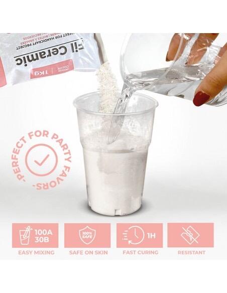 FIL CERAMIC - Polvere di gesso ceramico atossica bianca kg 1