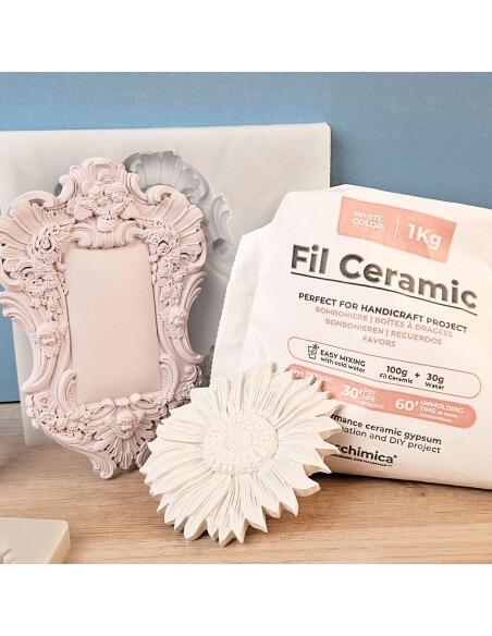 FIL CERAMIC - Polvere di gesso ceramico atossica bianca kg 1