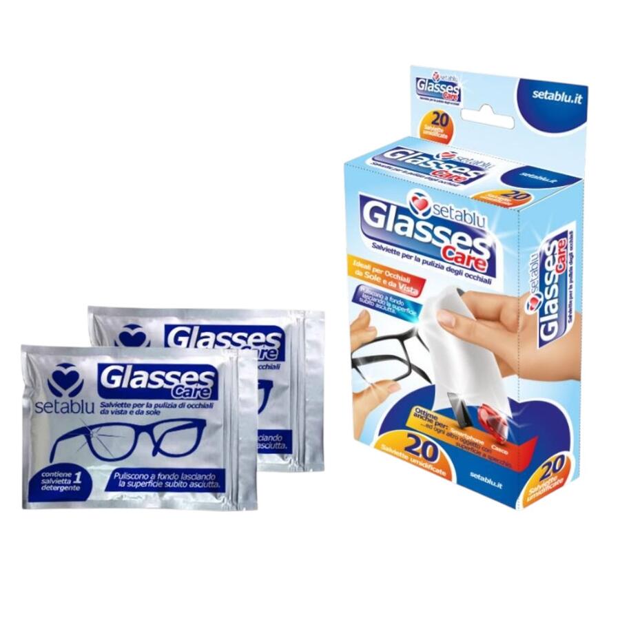 SETABLU SALVIETTE PULIZIA OCCHIALI 20 PEZZI (Confezione da 24 pezzi) 