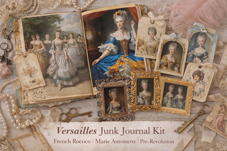 Kit digitale per Junk Journal "Versailles"