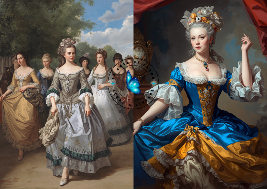 Kit digitale per Junk Journal "Versailles"