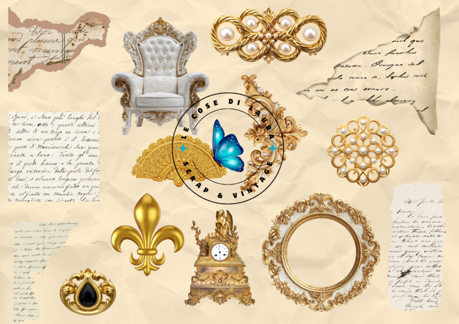 Kit digitale per Junk Journal "Versailles"