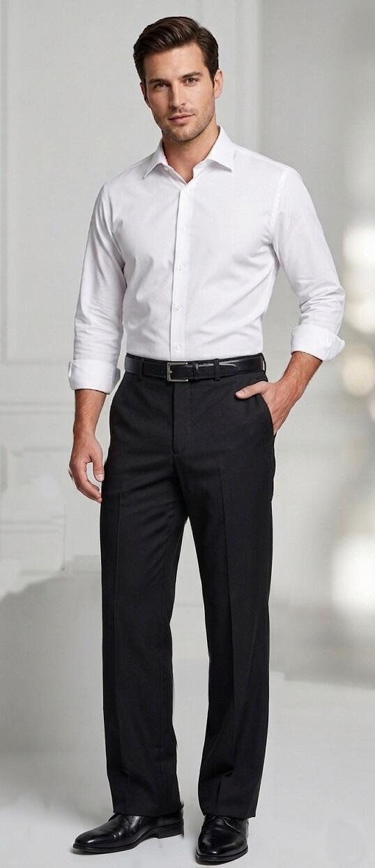 Pantaloni da ballo LARGHEZZA MEDIA con tasche laterali e senza pences 7-0015U