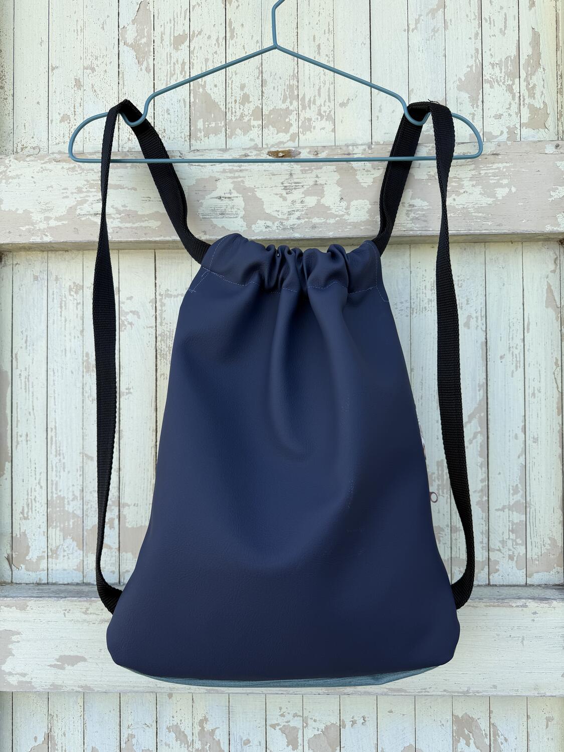 Zaino verde tiffany e code di pavone 