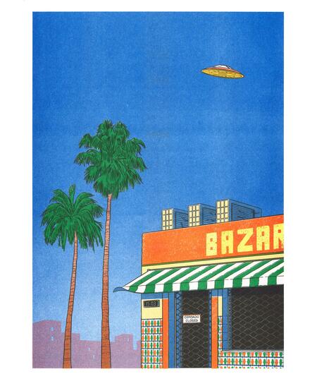 Simon Bailly, stampa fine art A3 (29,7x42 cm): Spain at 3pm