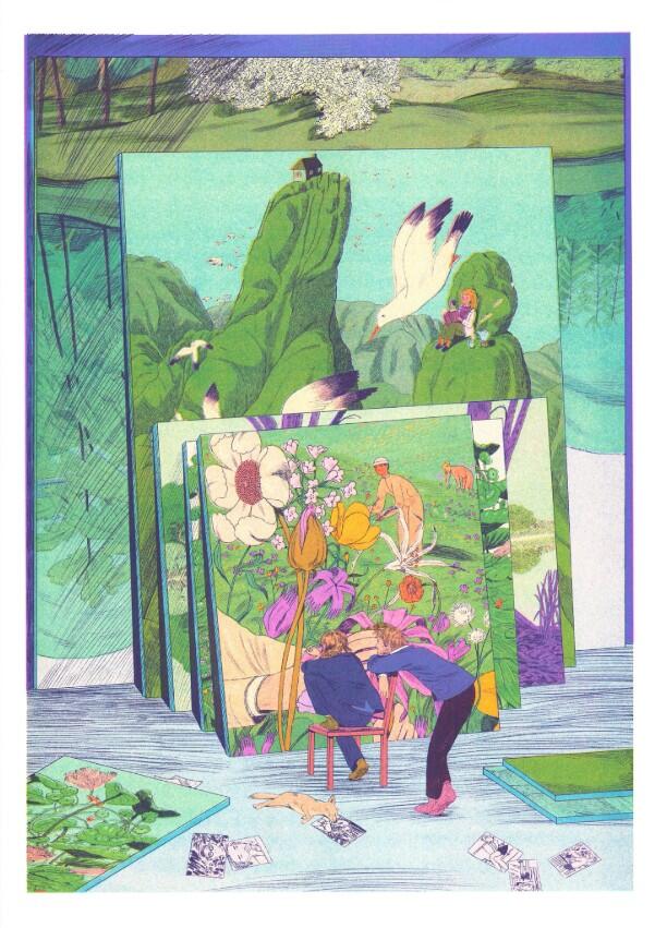 Karlotta Freier, stampa fine art A3 (29,7x42 cm): The Artist's Studio