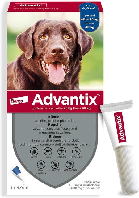 ADVANTIX Spot-On per cani oltre i 25 kg fino a 40 kg