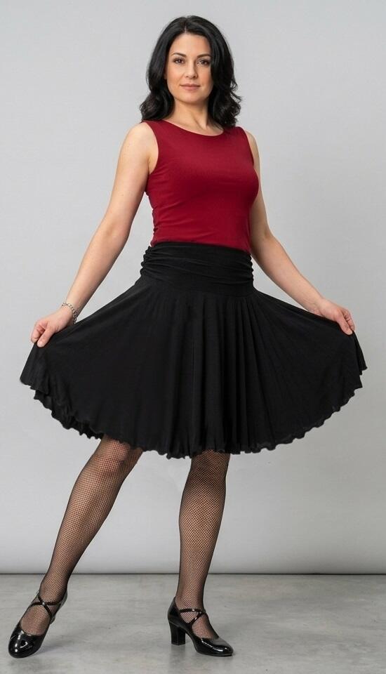 GONNA DA BALLO MEZZANA SOPRA IL GINOCCHIO A SEMIRUOTA 2-0015