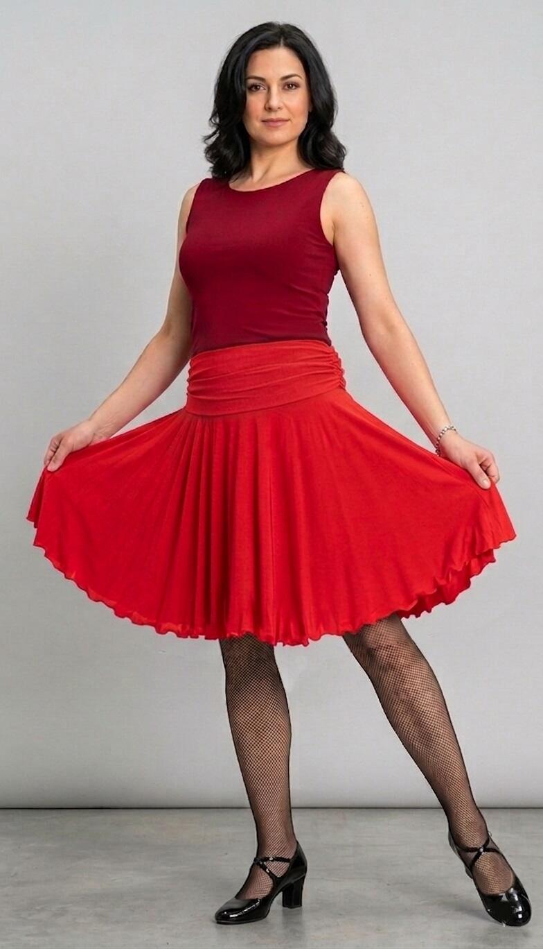 GONNA DA BALLO MEZZANA SOPRA IL GINOCCHIO A SEMIRUOTA 2-0015