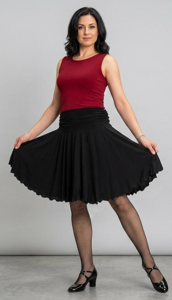 GONNA DA BALLO MEZZANA SOPRA IL GINOCCHIO A SEMIRUOTA 2-0015