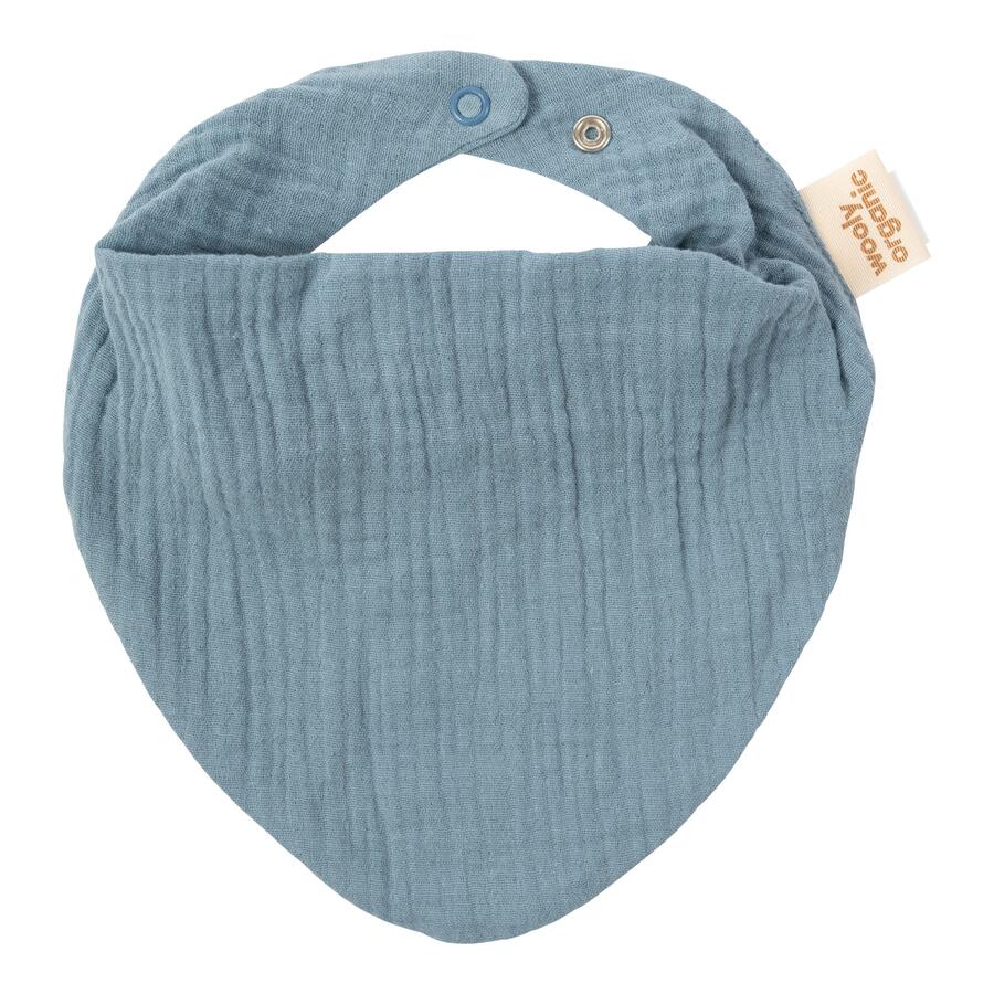 Bavaglino a Bandana in Mussola – Cotone Biologico GOTS – Colori Assortiti