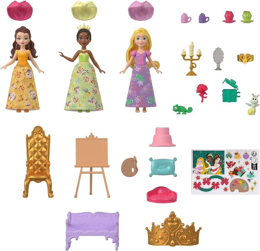 Calendario dell'Avvento Disney Princess 24 giorni di sorprese - Mattel - JFG79 - 3+