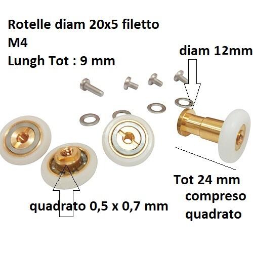 R700/13 Gruppo Scorrimento RIC 898 - Kit 4 pz