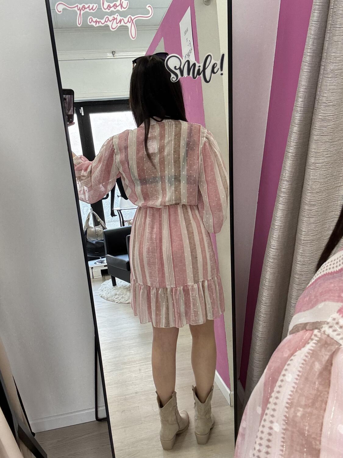 NOVITÀ Abito fantasia manica a 3/4 a palloncino