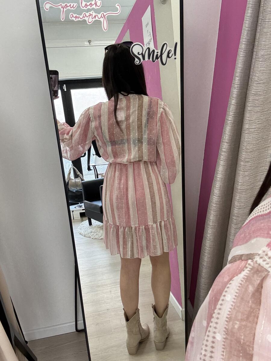 NOVITÀ Abito fantasia manica a 3/4 a palloncino