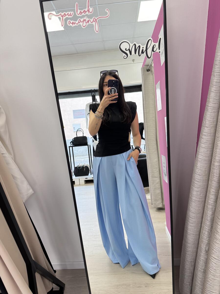 NOVITÀ Pantalone effetto gonna con pence