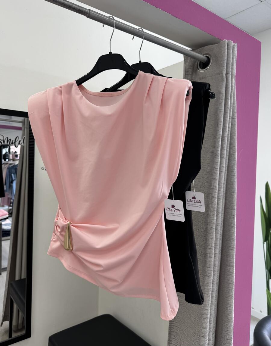 NOVITÀ Maglia asimmetrica dettaglio dorato