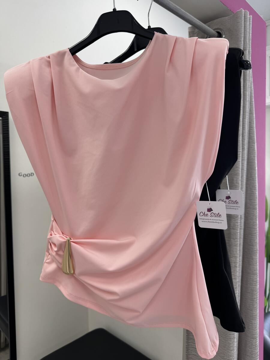 NOVITÀ Maglia asimmetrica dettaglio dorato