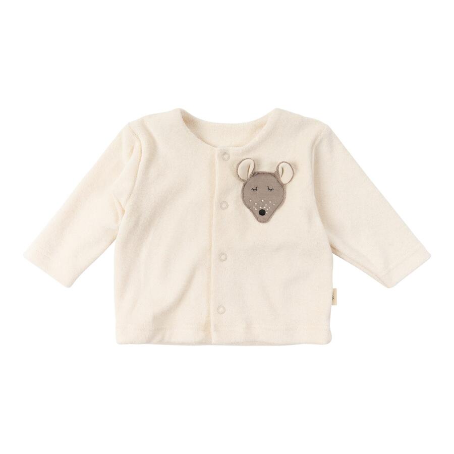 Giacca in spugna ricamata in cotone biologico GOTS