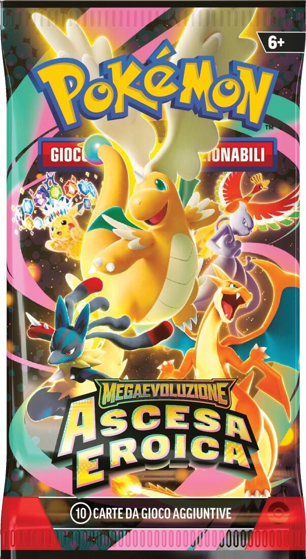 Pokemon Mega evoluzione ascesa eroica (busta da 10 carte) italiano