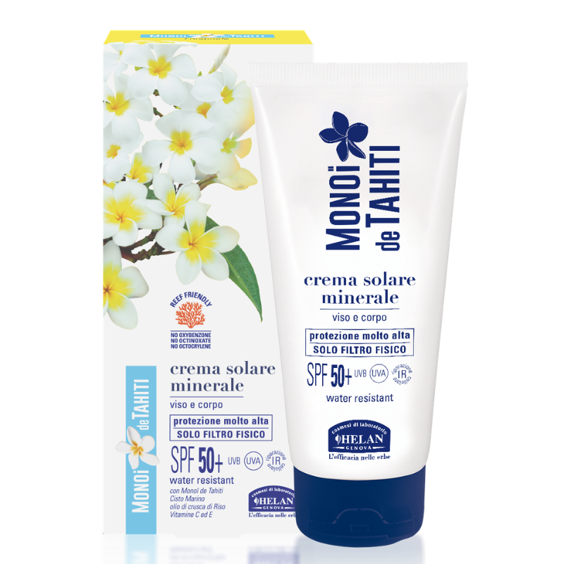 Helan - Monoi de Tahiti Crema solare minerale SPF 50+