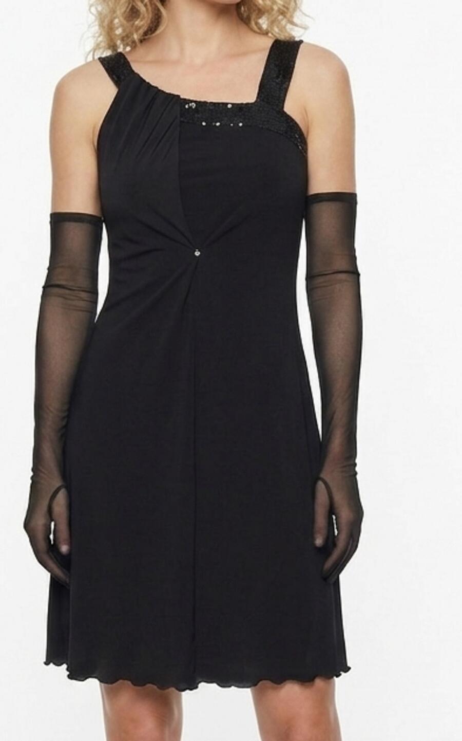 TANGO DRESS WITH SIDE PANEL IN TACTEL 4-0046