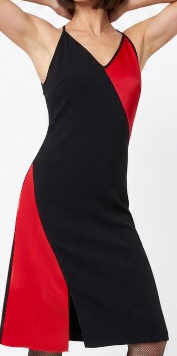 TANGO DRESS WITH TULLE RED INSERTS 4-0007 