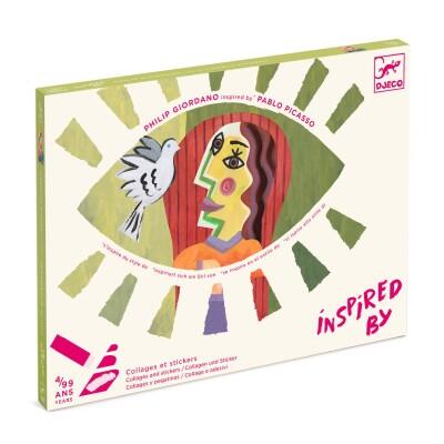 Collage con carta La tete ou carrè