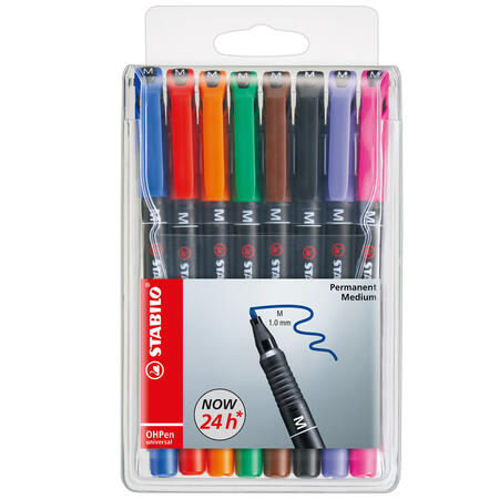 Busta pennarelli OHPen 843 - punta M - conf. assortita