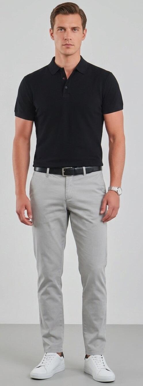 Maglia POLO in tessuto tecnico da ballo colletto polo Tec-fit elastica a maniche corte VARI COLORI 12-0008