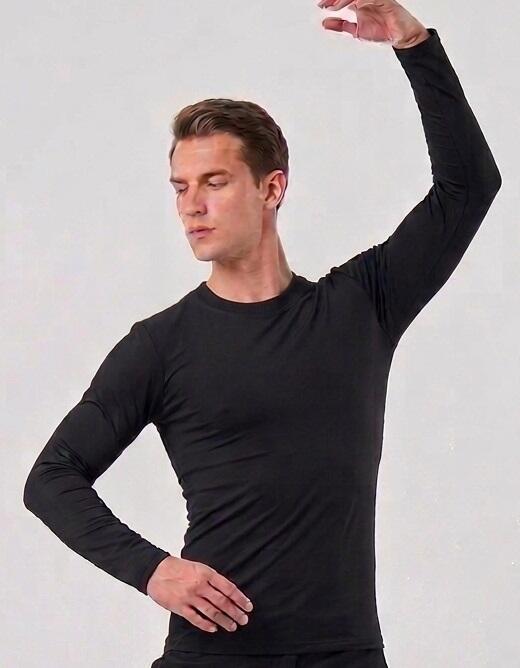 SHIRT FOR DANCE IN FABRIC ELASTIC SLEEVE 12-0001