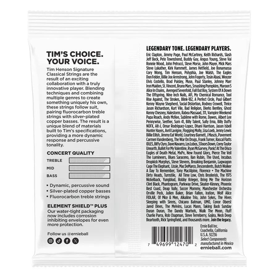 Ernie Ball 3829 Tim Henson Signature Classical Strings 24-42