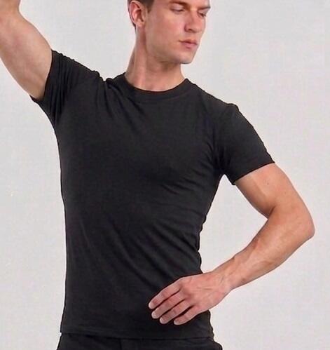  SHIRT FOR DANCE IN FABRIC ELASTIC SHORT SLEEVES 12-0003