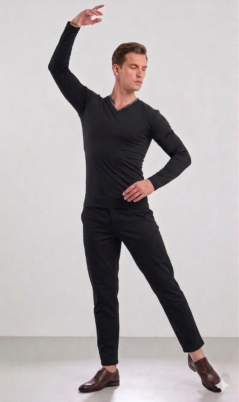 V-NECK SWEATER WITH LONG SLEEVELESS ELASTIC FABRIC 12-0004