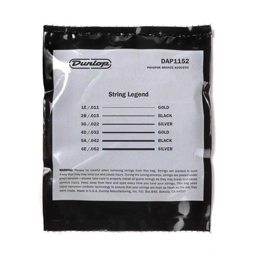 Dunlop DAP1152 Acoustic Phosphor Bronze, Medium Light Set/6