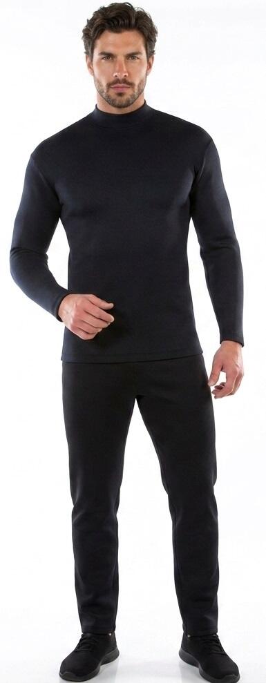 MAGLIA DA BALLO ELASTICA A MANICHE LUNGHE CON COLLO A LUPETTO 12-0005