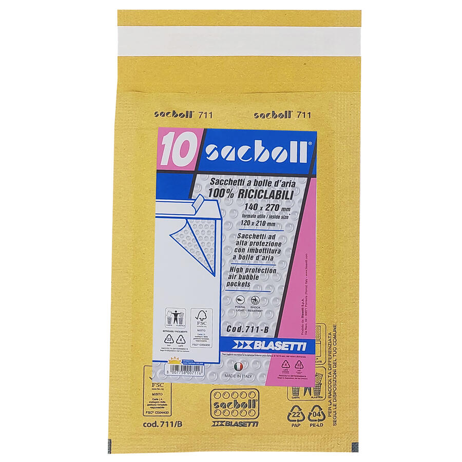 BUSTA IMBOTTITA FORMATO 12X21 - B - conf. 10 pz