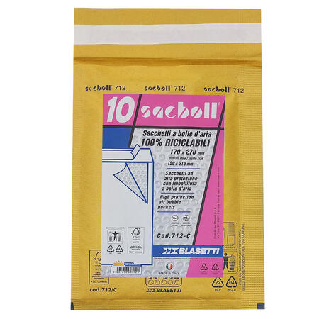 BUSTA IMBOTTITA FORMATO 14X21 - C - conf. 10 pz