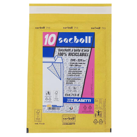 BUSTA IMBOTTITA FORMATO 18X26 - D - conf. 10 pz