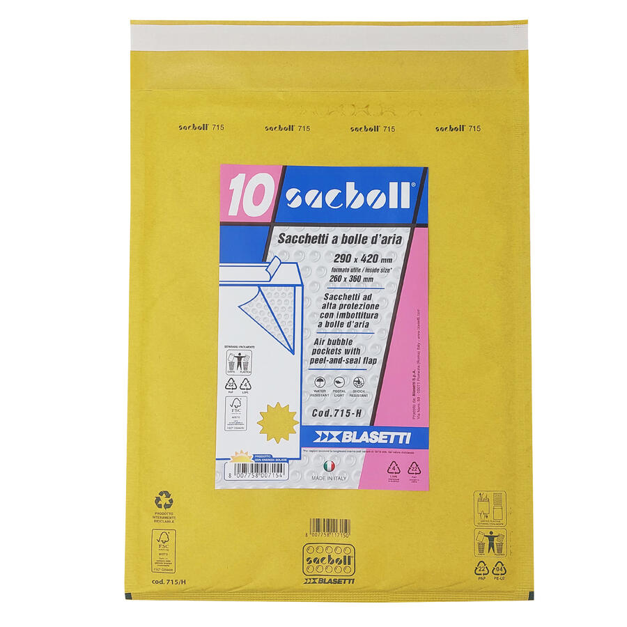 BUSTA IMBOTTITA FORMATO 26X36 - H - conf. 10 pz