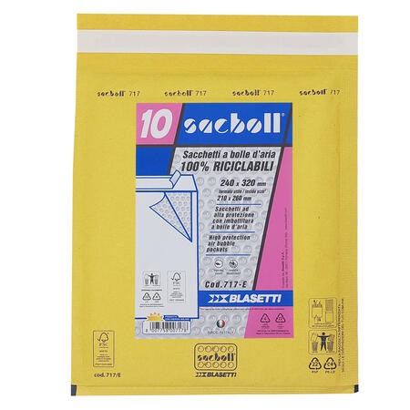 BUSTA IMBOTTITA FORMATO 22X26 - E - conf. 10 pz