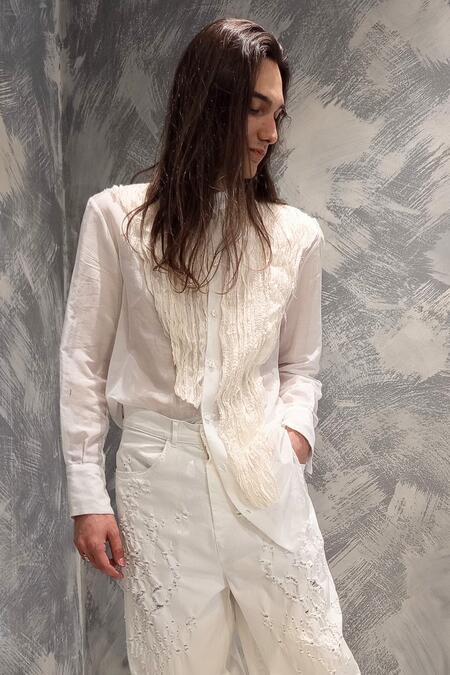 Nostrasantissima - Camicia plaston asimmetrico