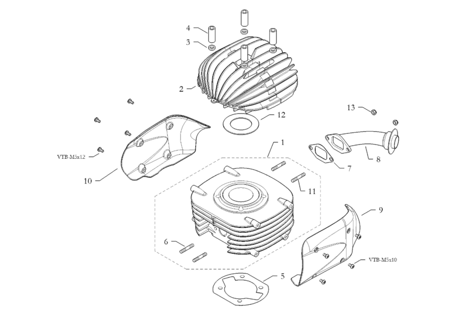 GUARNIZIONE COLLETTORE DI SCARICO EKL