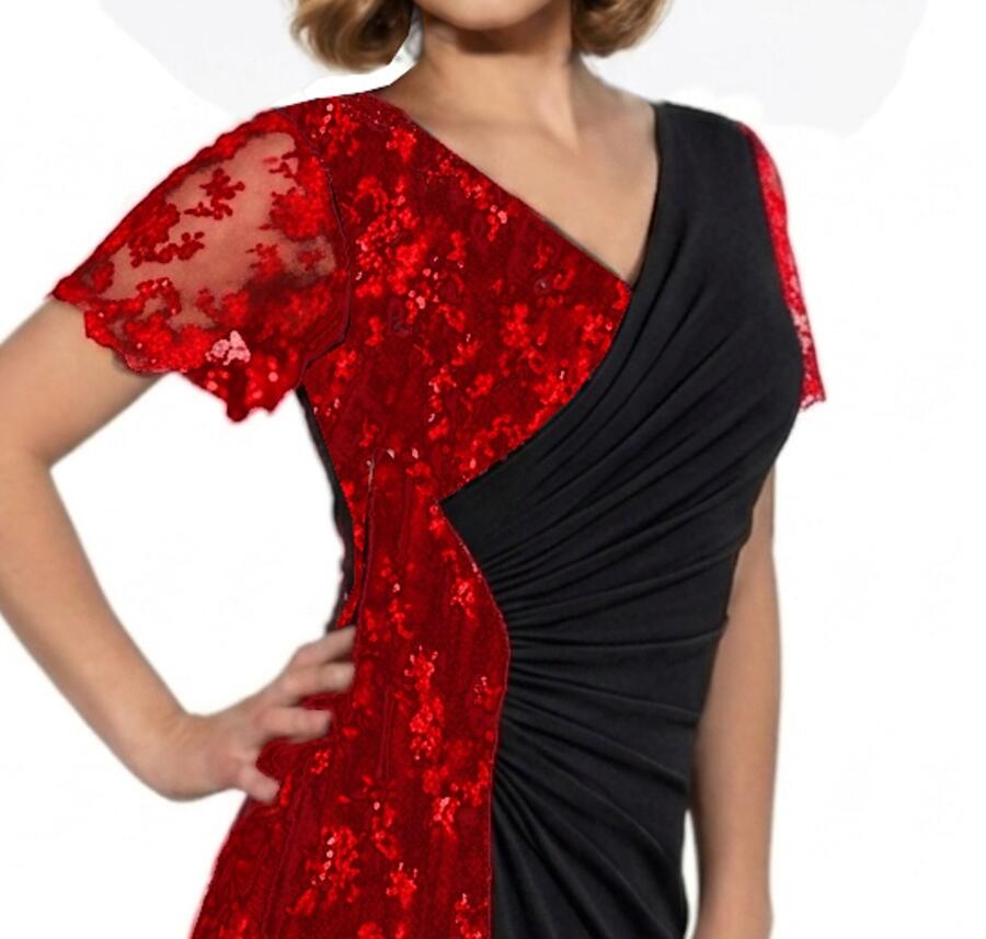 DANCE AND TANGO DRESS WITH ASYMMETRIC CUT WITH BRILLIANT SIDE 4-0150